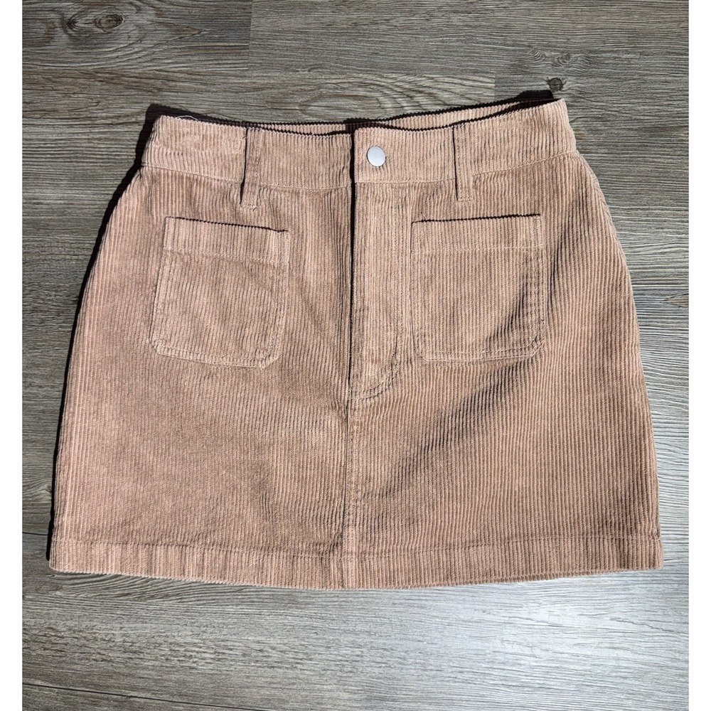 Altar'd State Womens Size Small Brown Corduroy Mini Skirt A-Line Casual
